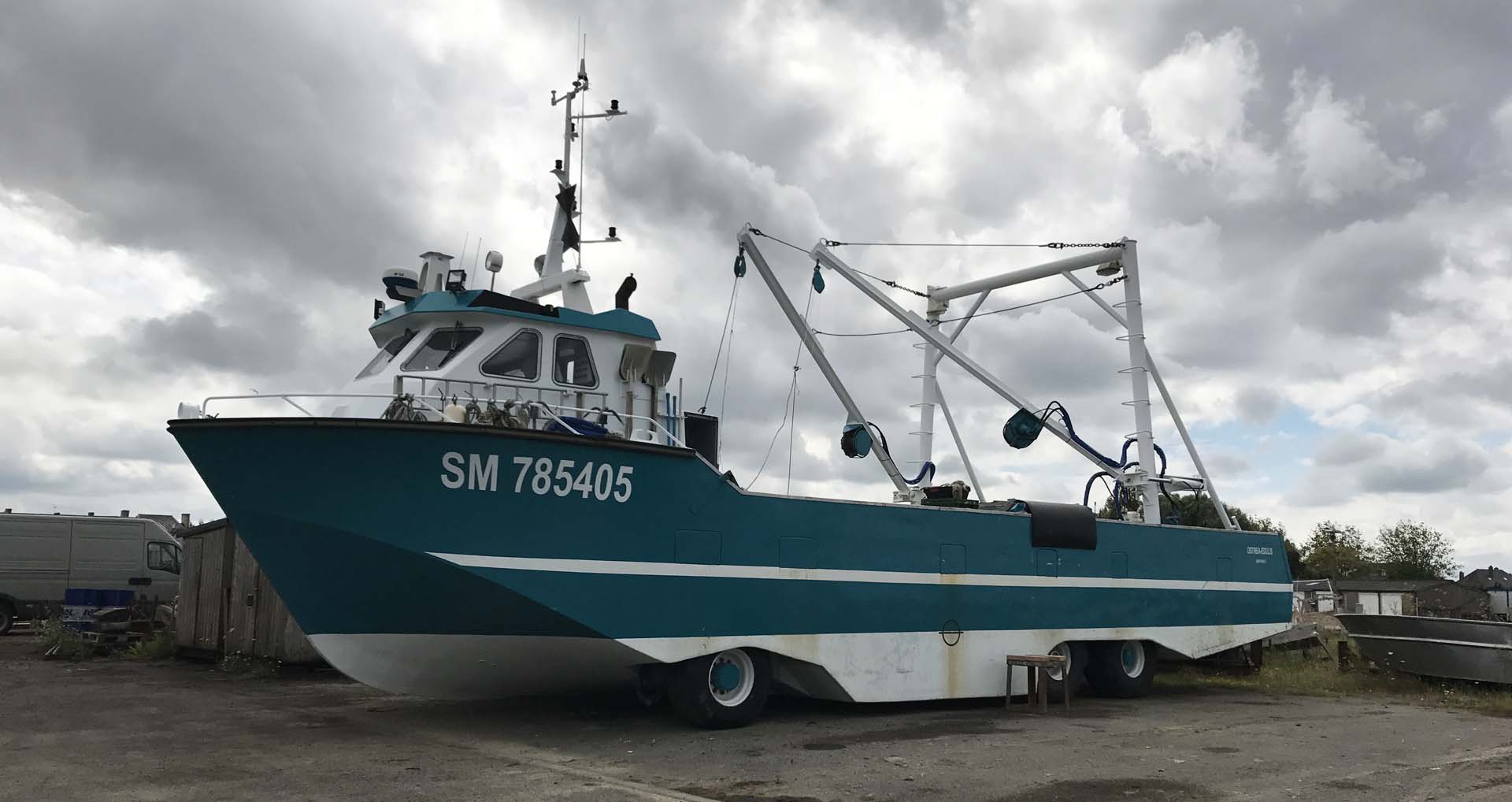 ル・ヴィヴィエ＝シュル＝メールの水陸両用の船