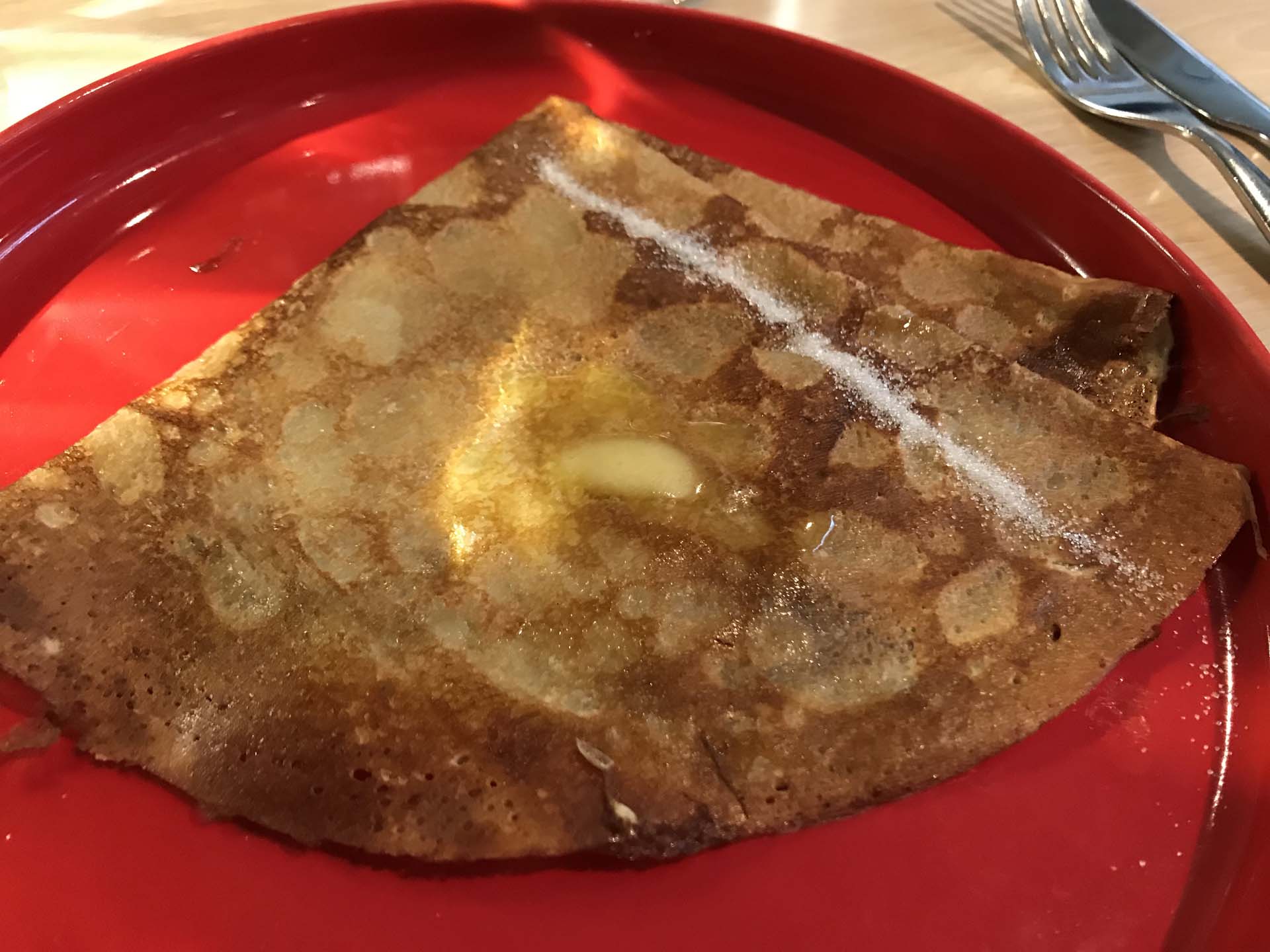 ボルディエのゆずバターを使ったクレープ